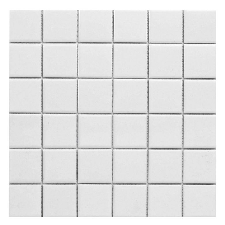 EASY mosaïque blanc 5x5 sur trame 30x30 cm aspect brillant Main Image
