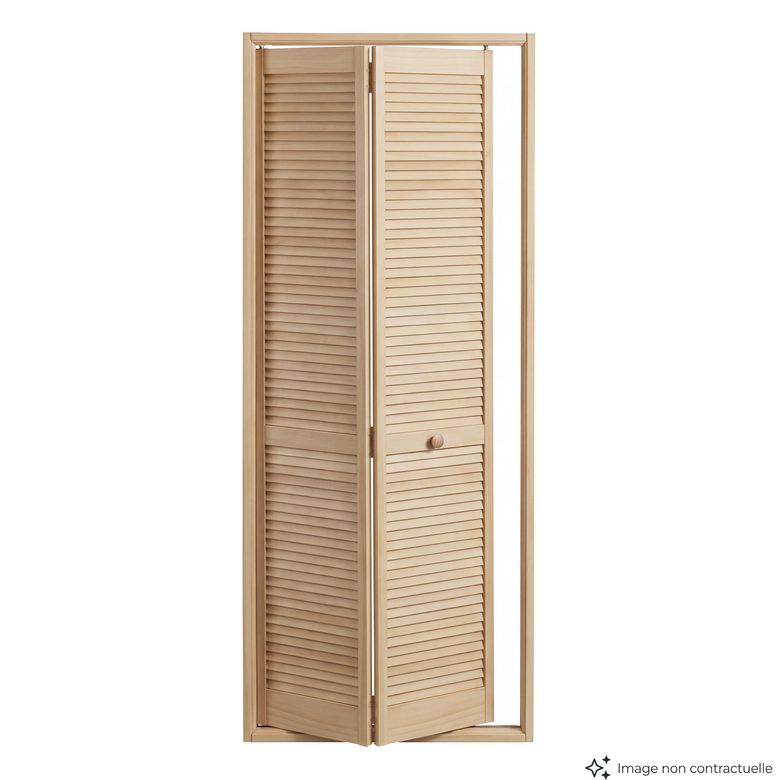Porte de placard pliante RANCH à vernir