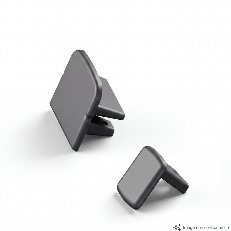 Balustrade OBEISSANTE en aluminium - Kit bouchon