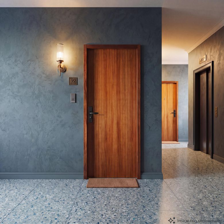 Bloc-porte palier EI30 Sapelli ARLETTE 2 - 39 dB - 3 points A2P*