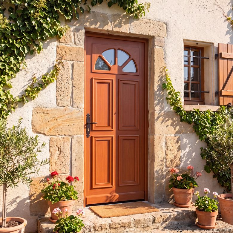 Porte d'entrée Aumale Bois exotique