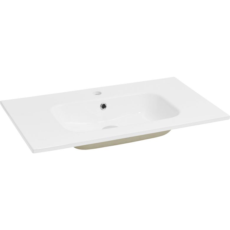 Plan vasque simple 81 cm céramique HAPPY 2 | Lapeyre