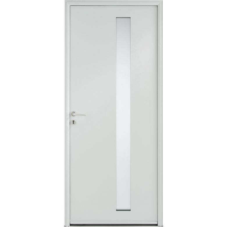 Porte d'entrée Sorbey Aluminium poignée Iris - Lapeyre