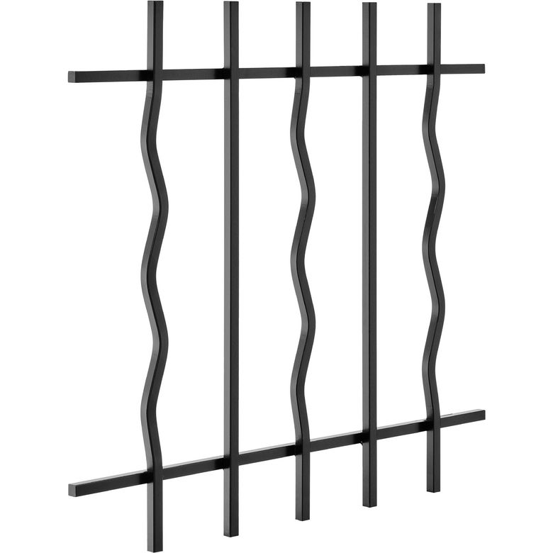 Grille Azur en fer prépeint noir