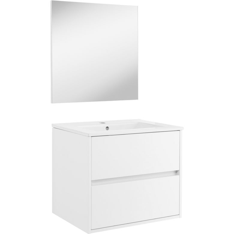 Pack nika blanc l.61 + miroir Main Image