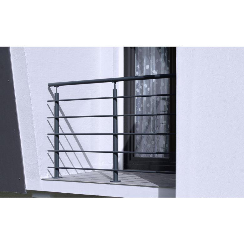 Balustrade Lisséo en aluminium à plat | Lapeyre