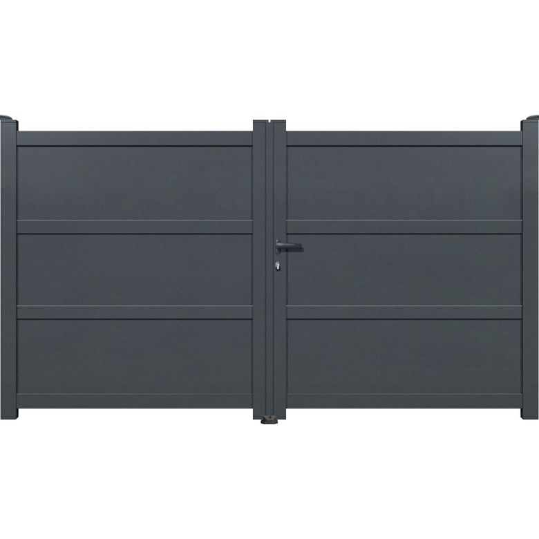 Portail battant Aluminium Enna - Extérieur