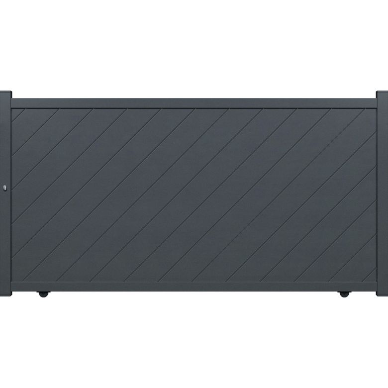 Portail Coulissant SIBARI 167x325 cm Gris Main Image