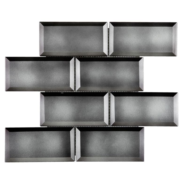 Carrelage mosaïque METRO paillétée effet 3D 30 x 30 cm