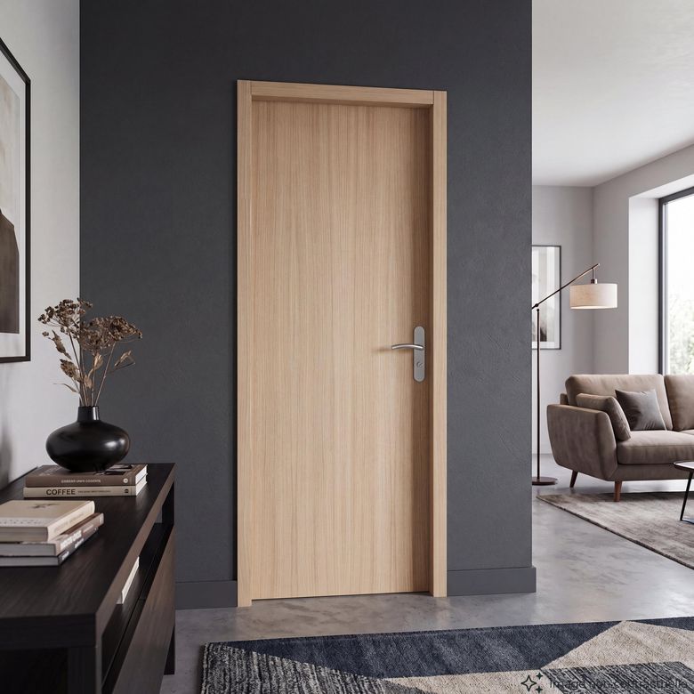 Bloc-porte RAKEL ** Acoustique Chêne plaqué - Huisserie 72