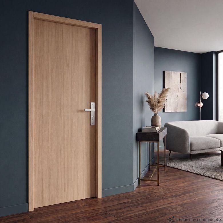 Bloc-porte RAKEL ** Thermique Chêne plaqué - Huisserie 90