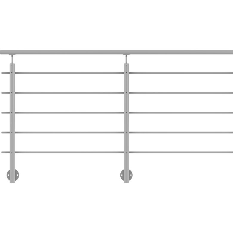 Balustrade Lisséo en aluminium latérale | Lapeyre