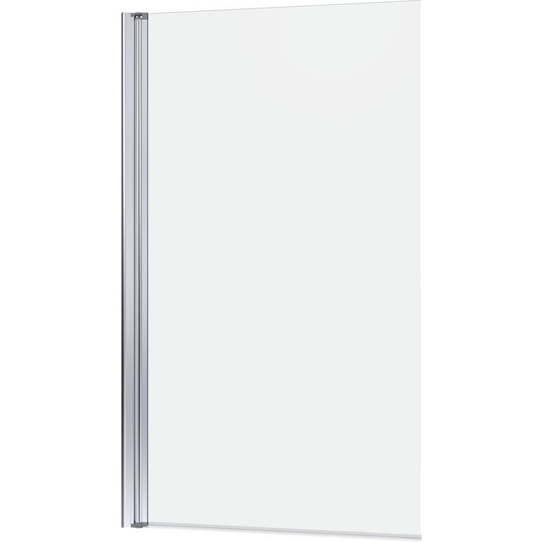 Pare baignoire LEZ 1 volet pivotant H.140 x l.80 verre transparent profil chrome Main Image