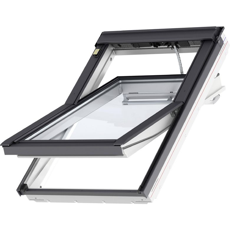 Velux Tout Confort Everfinish blanc motorisé à rotation filaire GGU