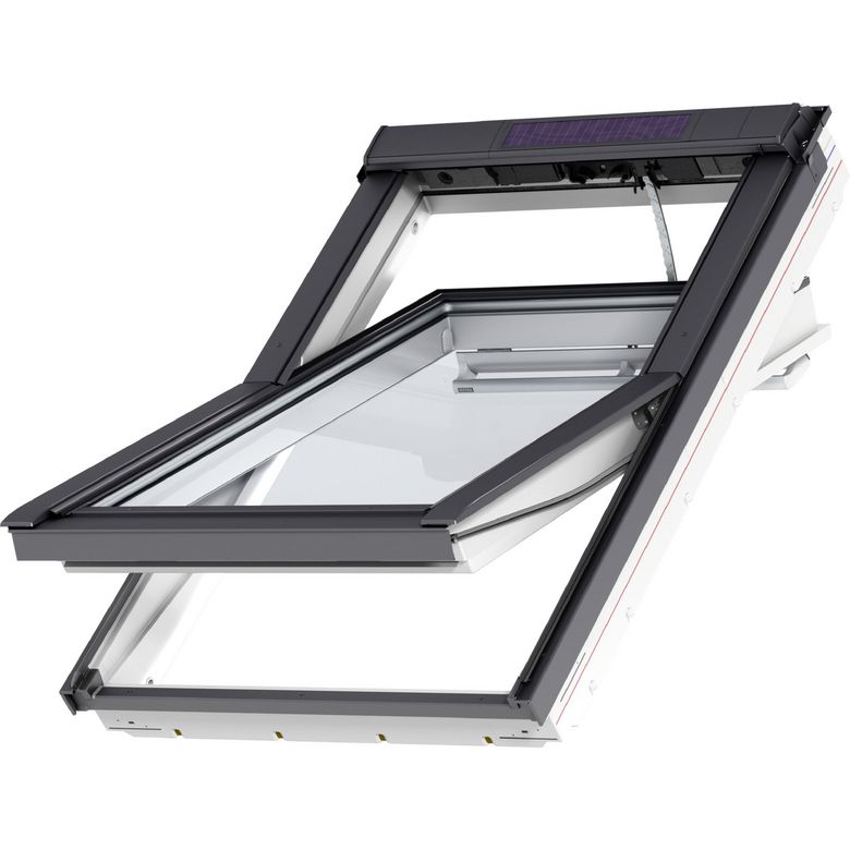 Velux Tout Confort Everfinish blanc motorisé à rotation sans fil GGU