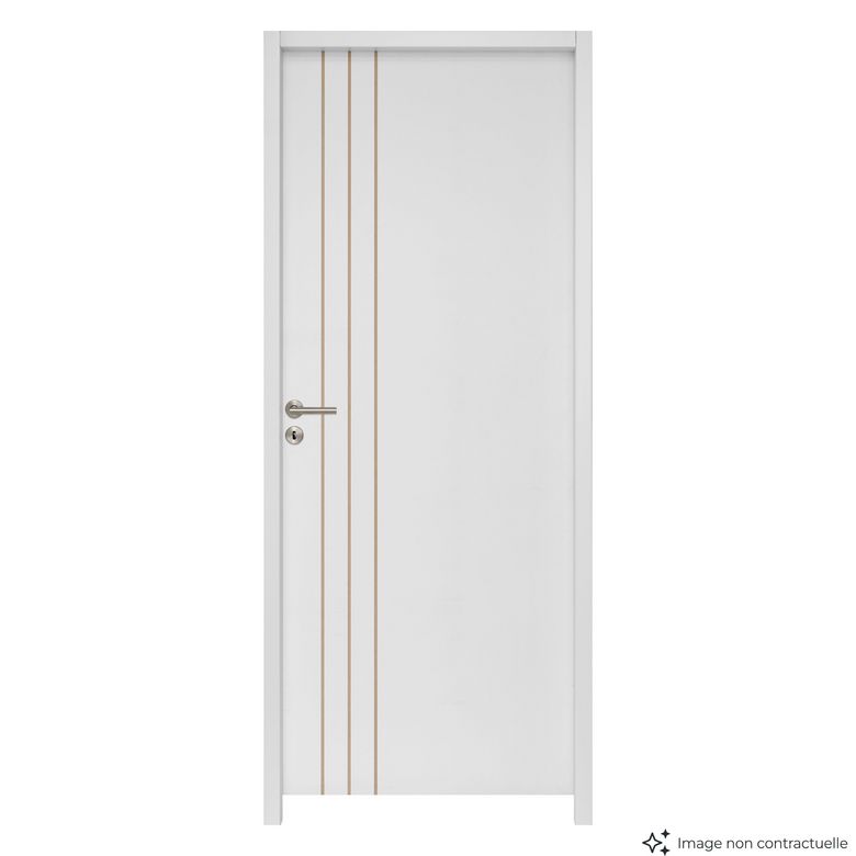 Bloc-porte acoustique LINE * prépeint - Huisserie 90