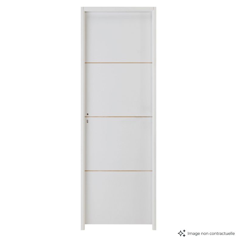 Bloc-porte thermique HARMONIE prépeint - Huisserie 90