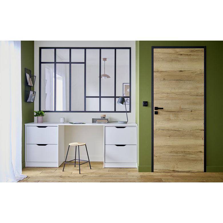 Kit verrière RHEA aluminium 5 vitrage dépoli à personnaliser - Lapeyre