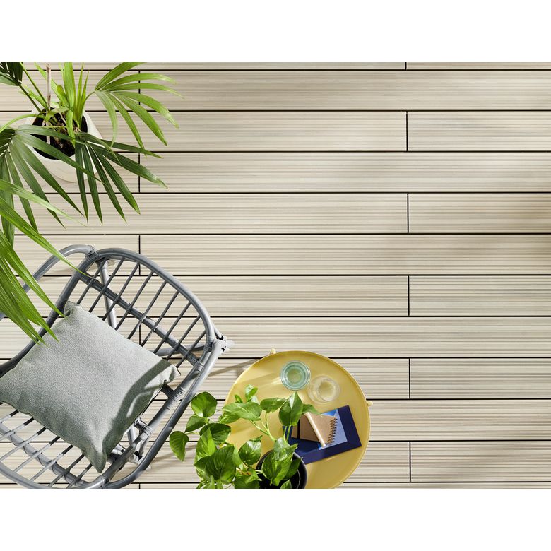 Lame de terrasse bois composite NEFLE - Extérieur - Lapeyre