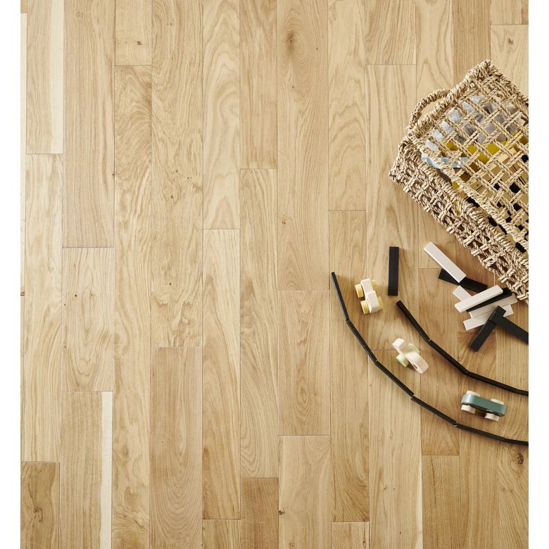 Parquet massif Chêne LORMONT verni mat - Sols et murs - Lapeyre