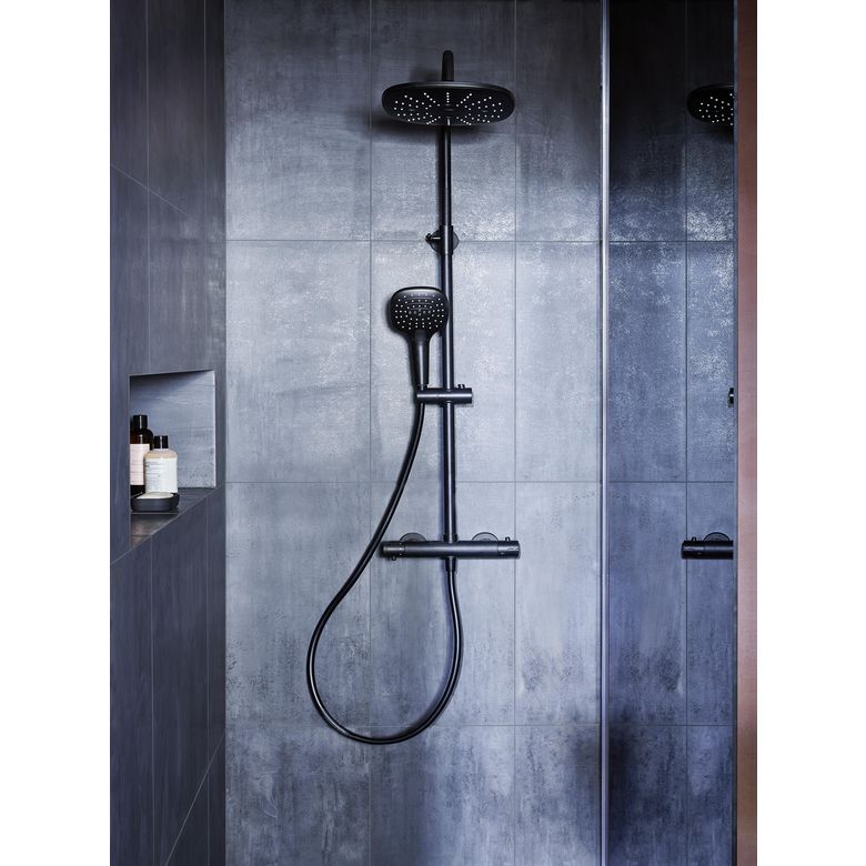 Colonne de douche thermostatique Mat - Salle de bains - Lapeyre