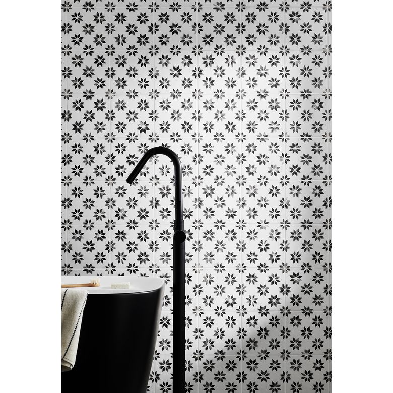 Carrelage décor HERA badiane 20 x 20 cm - Carrelages - Lapeyre