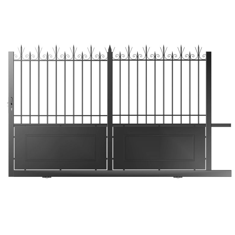 Portail coulissant Acier Modèle A ajouré