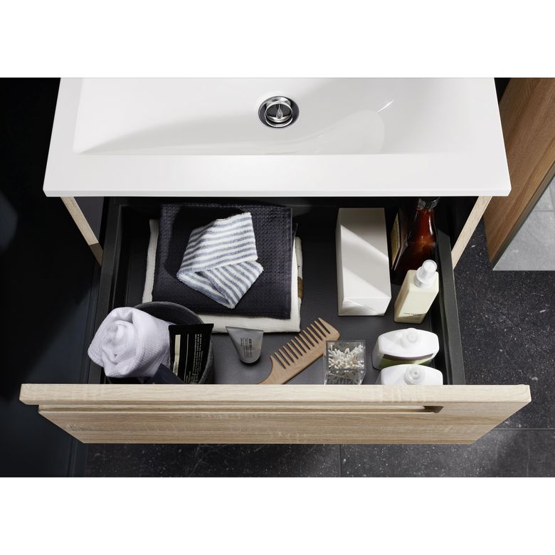 Meuble sous-vasque 60 cm sans plan 2 tiroirs INFINY︱Lapeyre