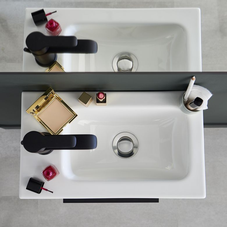 Meuble lave-mains WC Métal︱Lapeyre