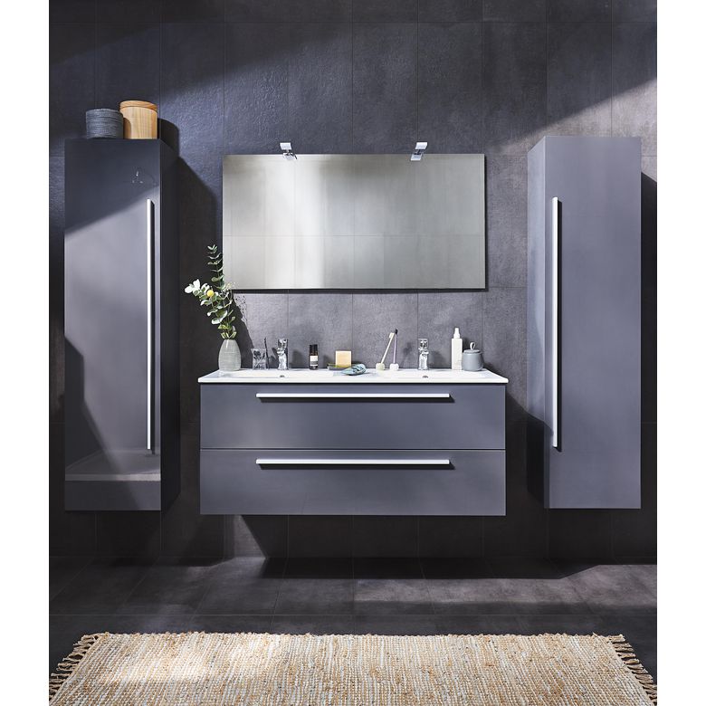 Meuble sous-vasque  120 cm avec 2 tiroirs FOKUS - Lapeyre