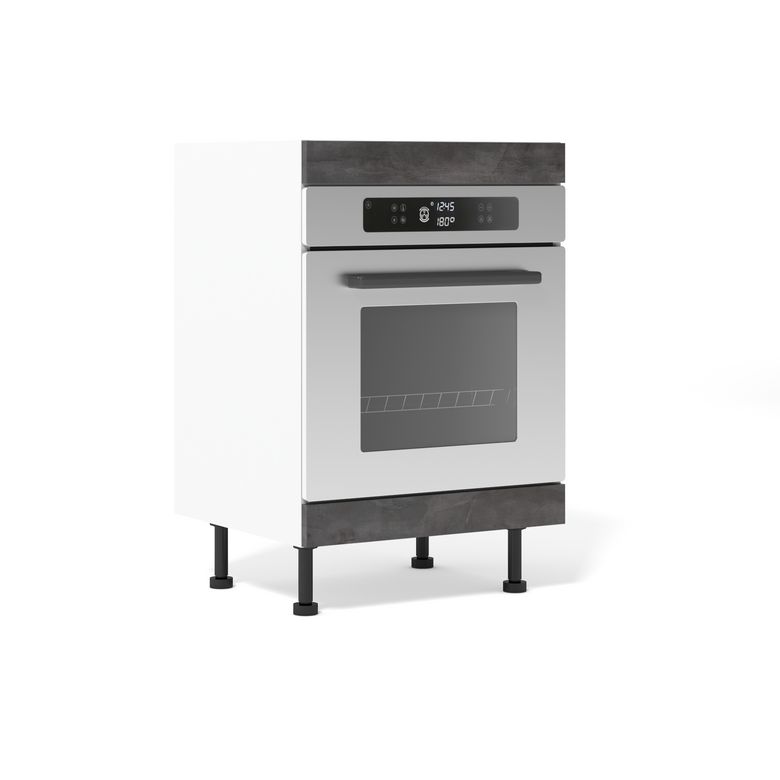 Meuble bas four 2 bandeaux