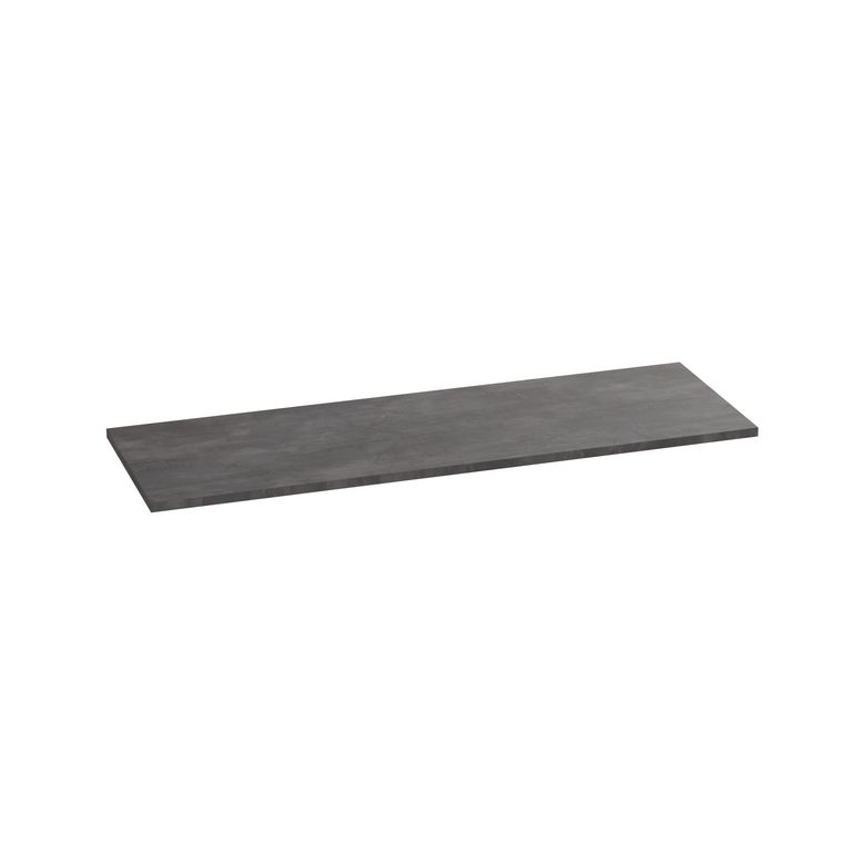 Plan de toilette mélaminé décor naturel ardoise anthracite FORMEO