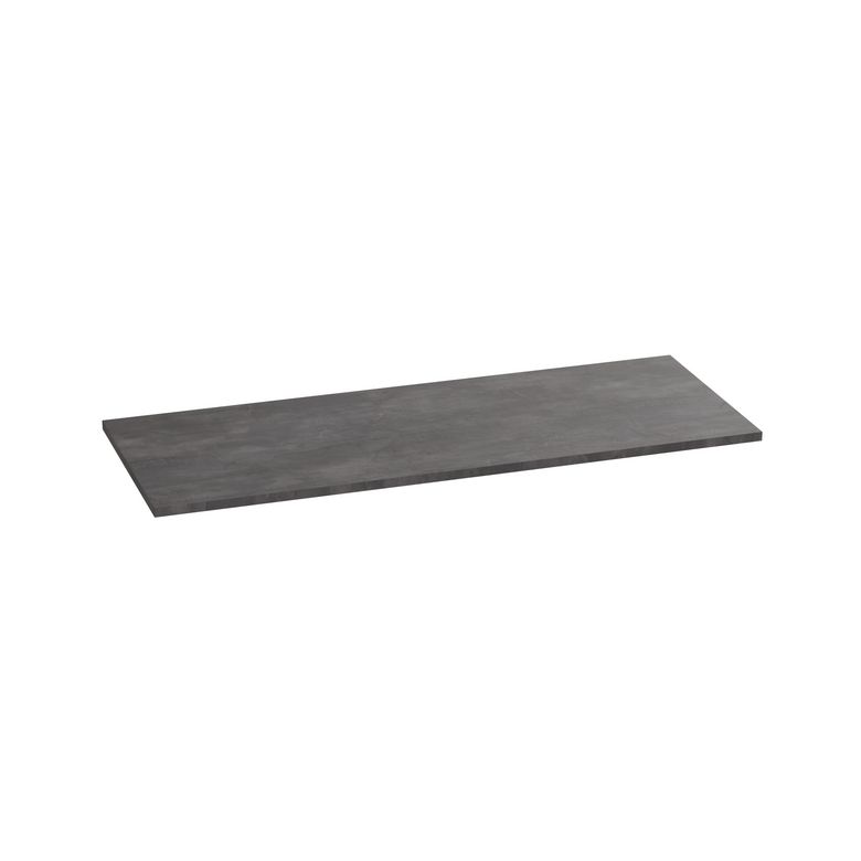 Plan de toilette mélaminé décor naturel ardoise anthracite FORMEO