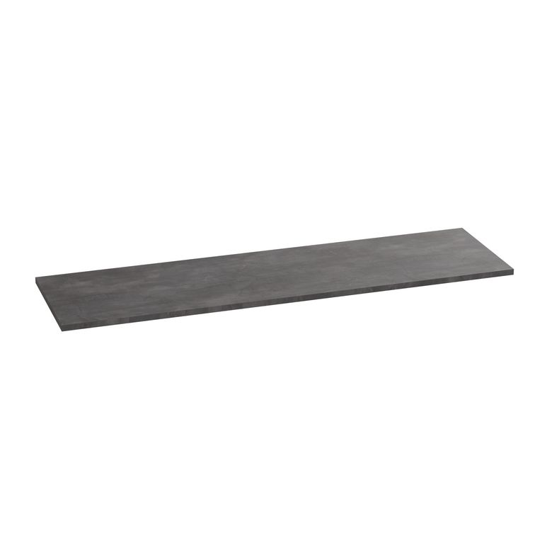 Plan de toilette mélaminé décor naturel ardoise anthracite FORMEO
