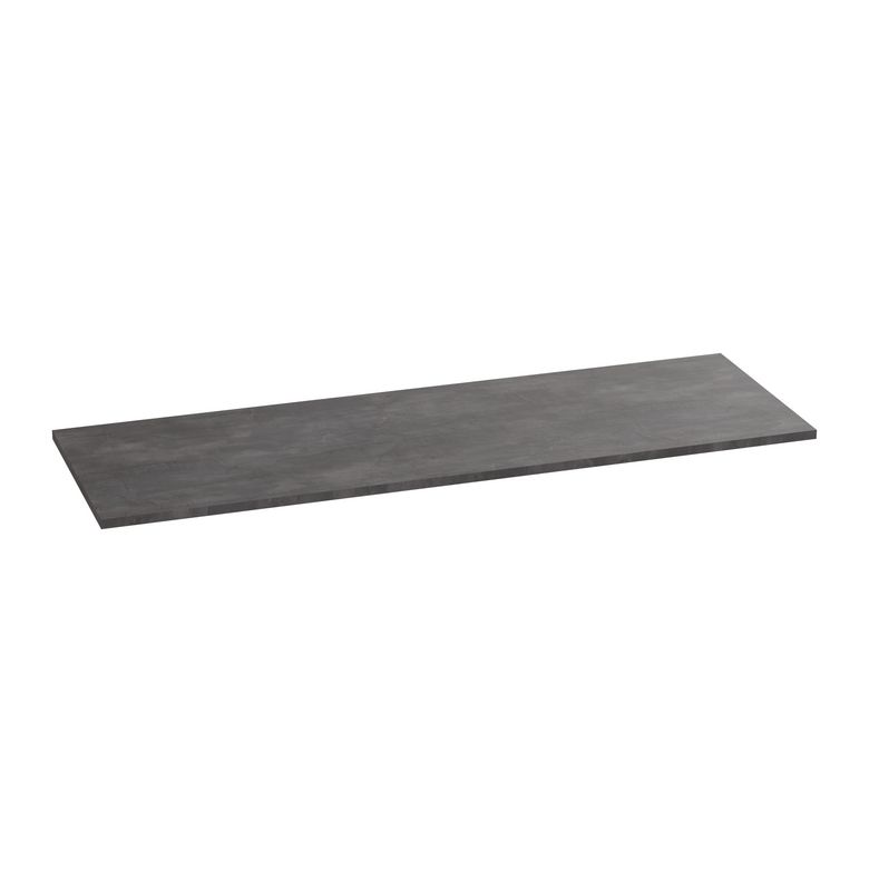 Plan de toilette mélaminé décor naturel ardoise anthracite FORMEO