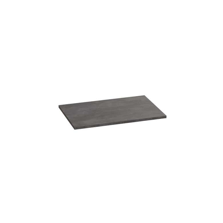 Plan de toilette mélaminé décor naturel ardoise anthracite FORMEO