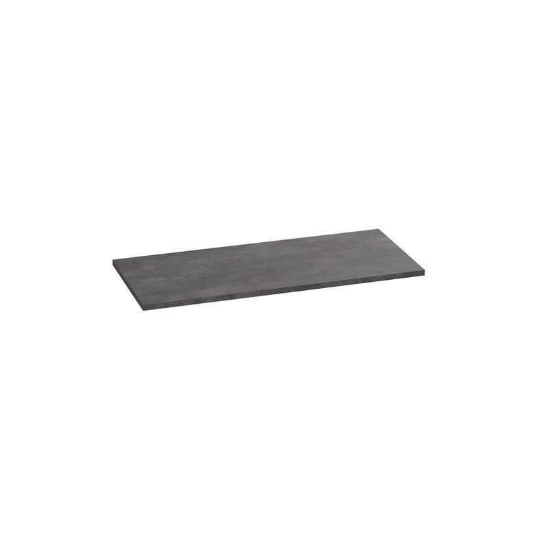 Plan de toilette mélaminé décor naturel ardoise anthracite FORMEO