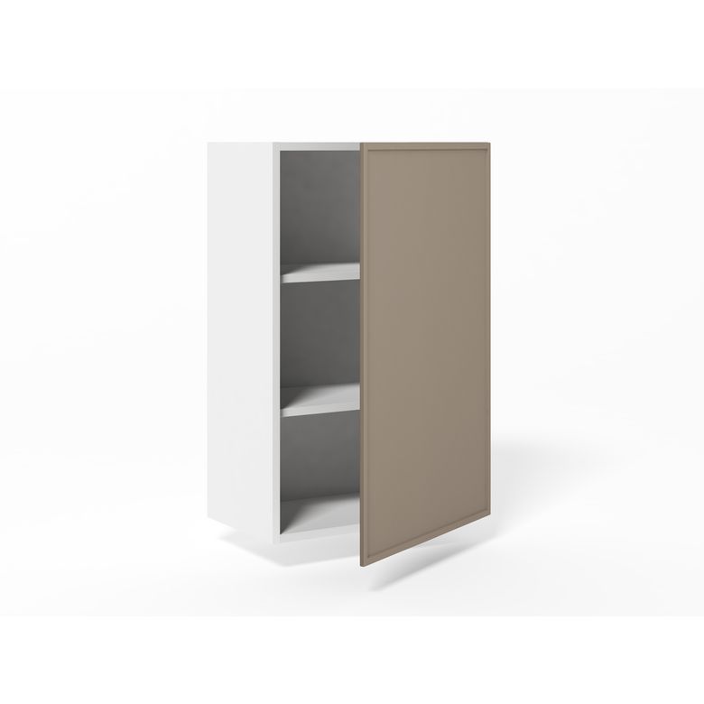 Meuble haut de rangement H.91 cm - 1 porte, 2 tablettes