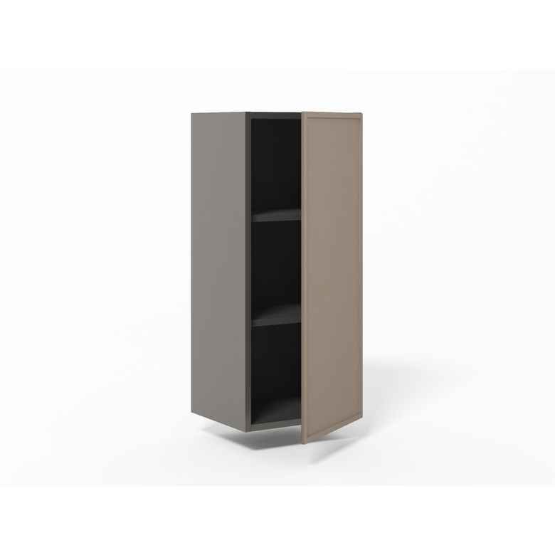 Meuble haut de rangement H.91 cm - 1 porte, 2 tablettes