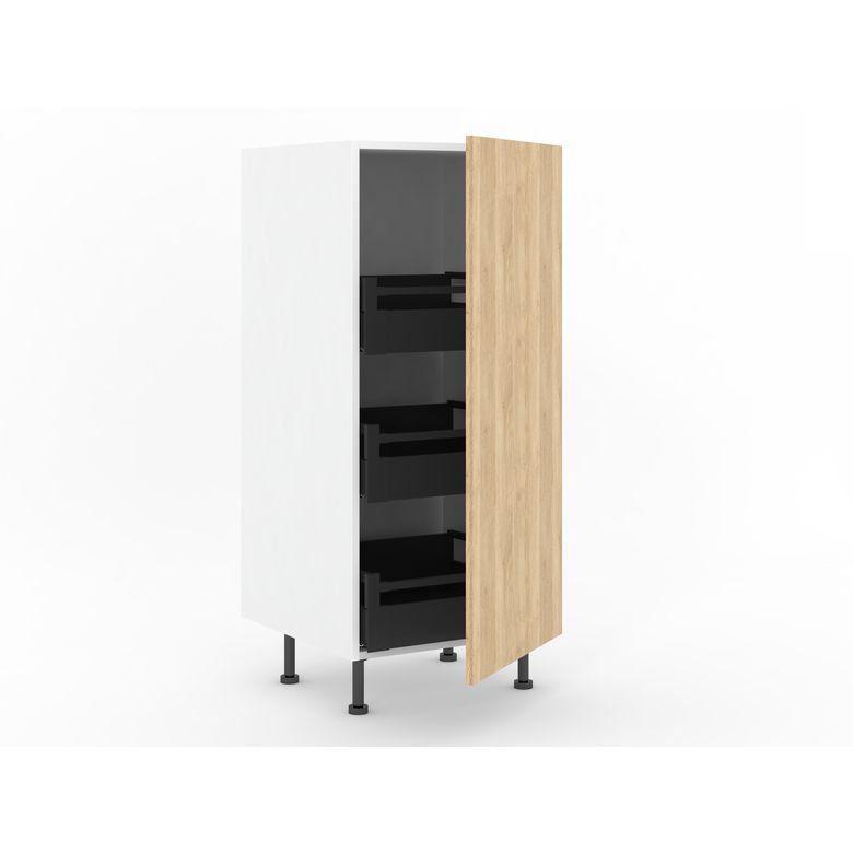 Demi-colonne rangement de cuisine, avec 1 porte
