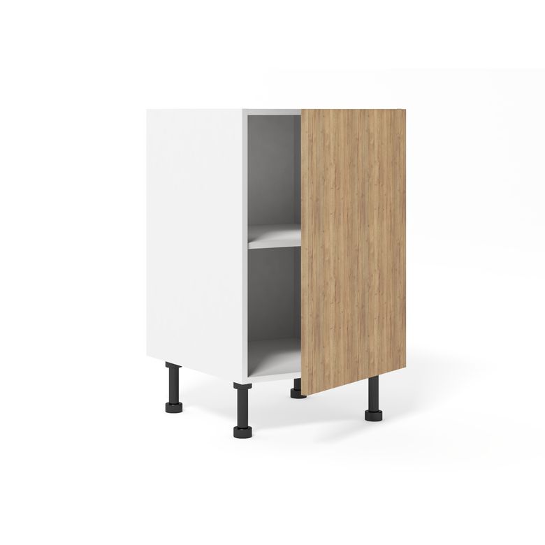 Meuble bas de rangement grande largeur 1 porte, 1 tablette