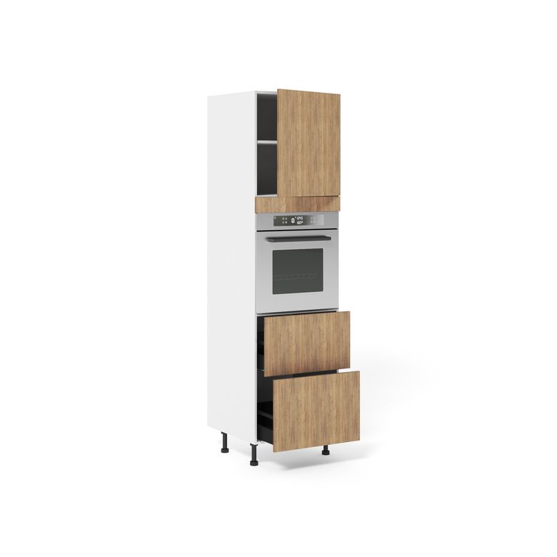 Meuble Colonne four 2 casseroliers 1 porte