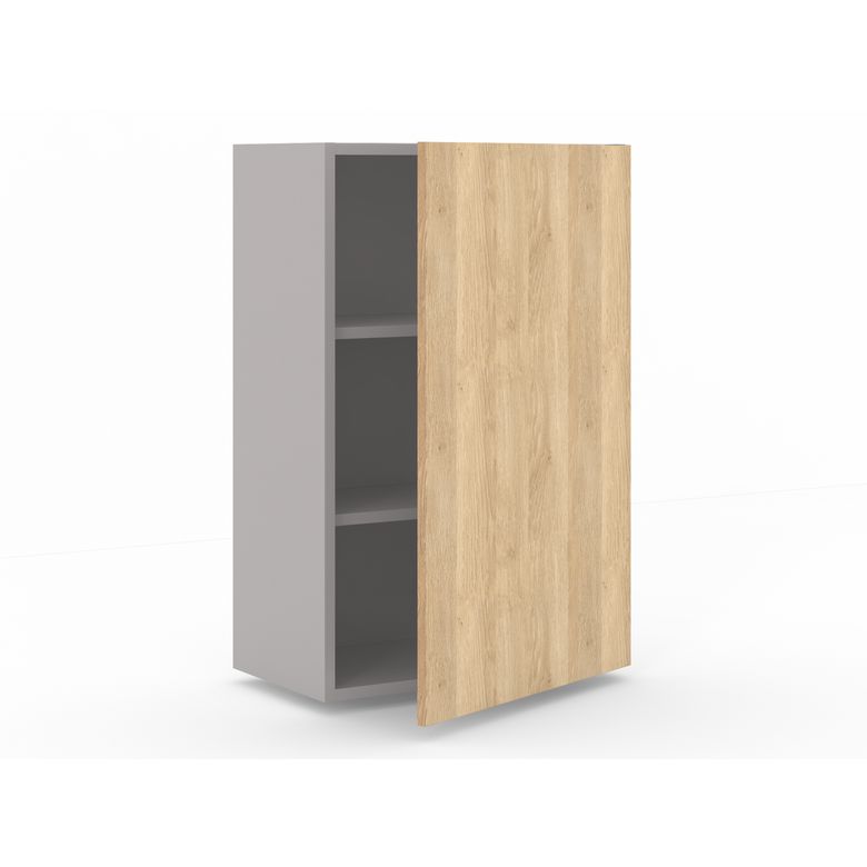 Meuble haut de rangement H.91 cm - 1 porte, 2 tablettes