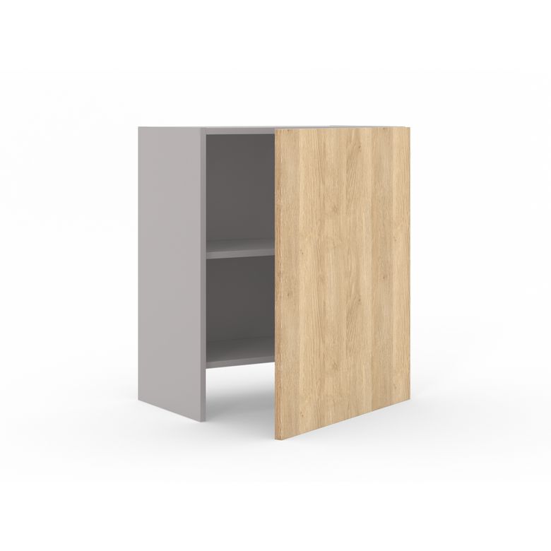 Meuble haut pour hotte tiroir 1 porte, 1 tablette