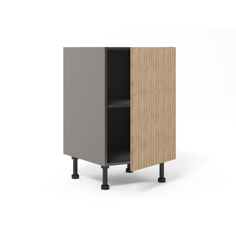 Meuble bas de rangement grande largeur 1 porte, 1 tablette