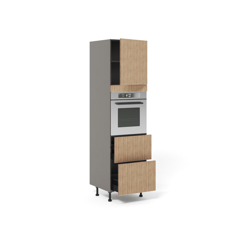 Meuble Colonne four 2 casseroliers 1 porte