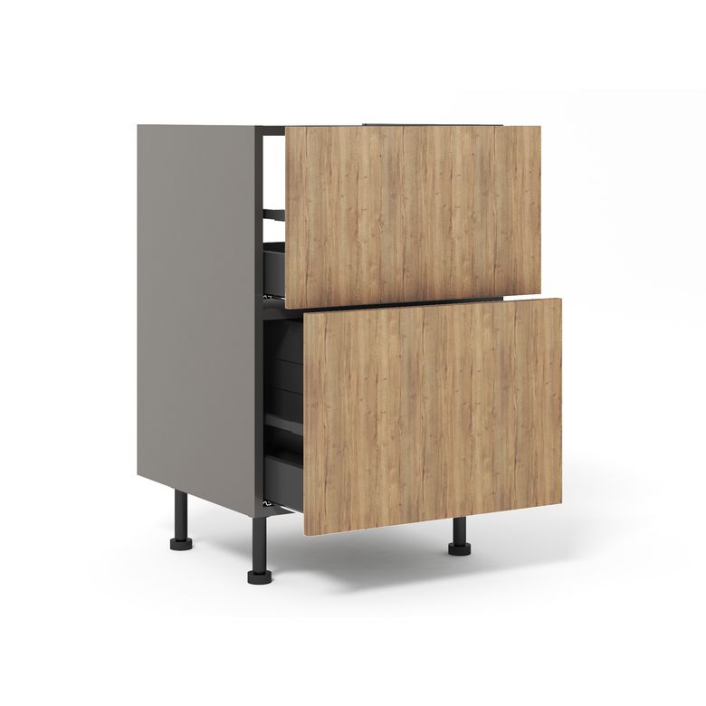 Meuble bas sous-évier tri sélectif duo