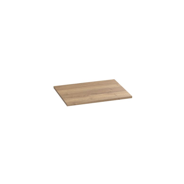 Plan de toilette mélaminé décor naturel chêne raphia FORMEO