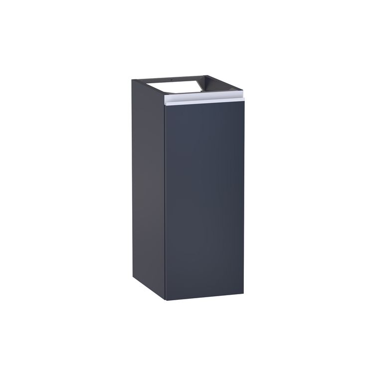 Meuble complément sous-vasque gain de place H.75 cm, 1 porte, décor verni laqué FORMEO