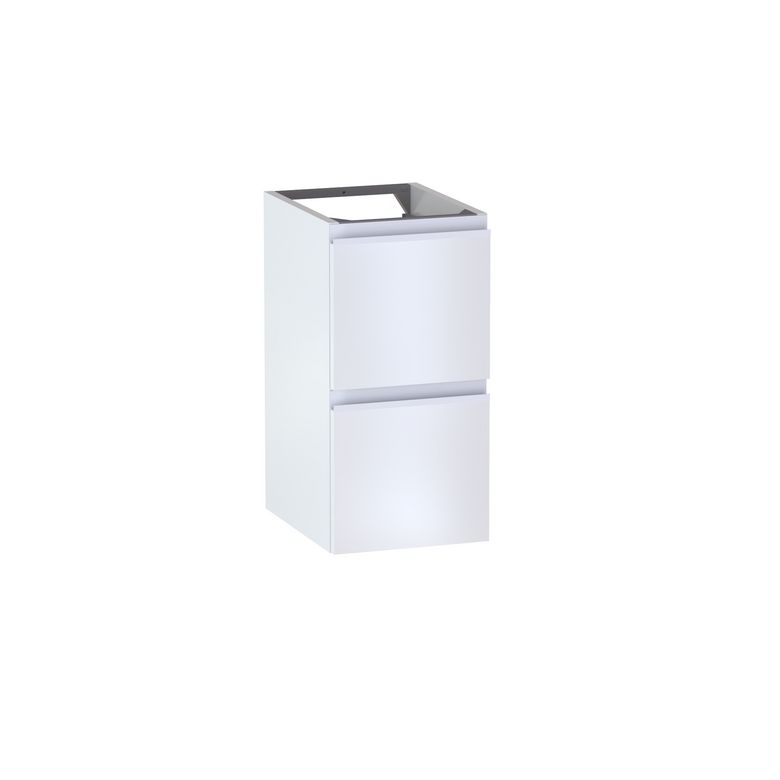 Meuble complément sous-vasque gain de place, 2 tiroirs, décor uni FORMEO